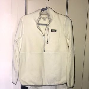 White LL Bean Fleece